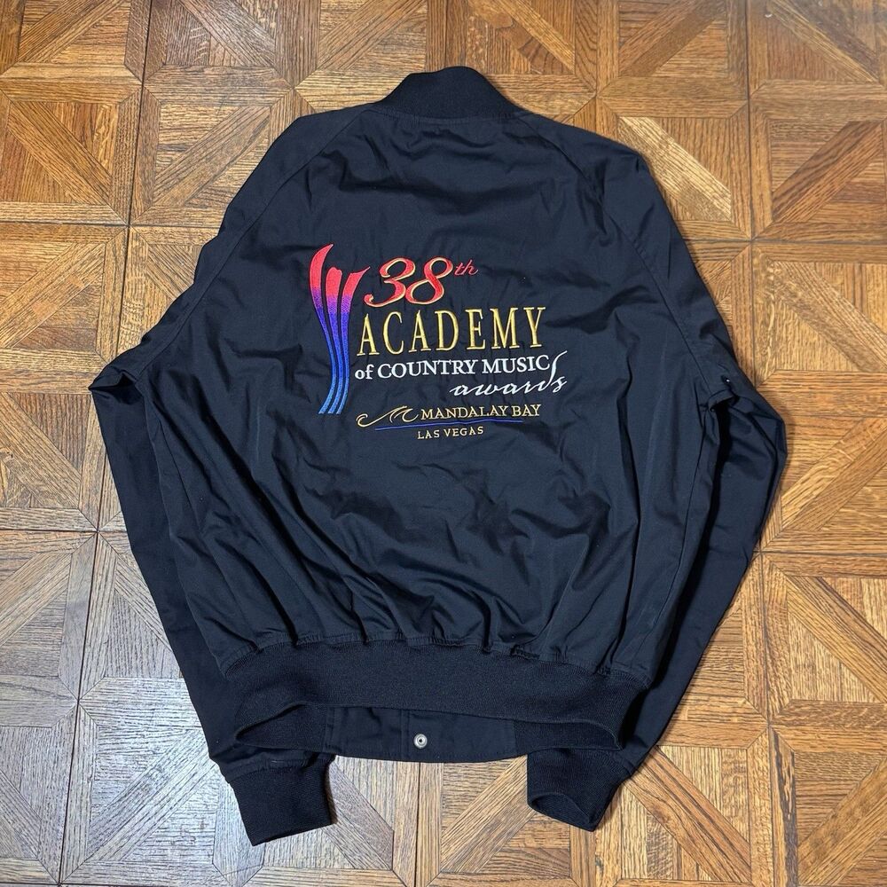 Vintage Western Wear 38th Academy of Country Music Awards Bomber Jacket 2003 M